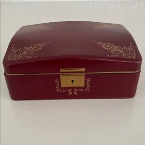 VINTAGE Jewelry Box Case Fashioned by Farrington Texol  Two Tier Mid-Century